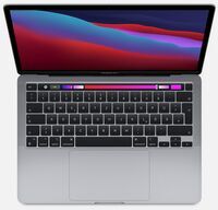 Apple MacBook Air 2020, 13.3, M1, 8 GB, 128 GB SSD, 8-Core GPU, rymdgrå, US, 8 743 kr