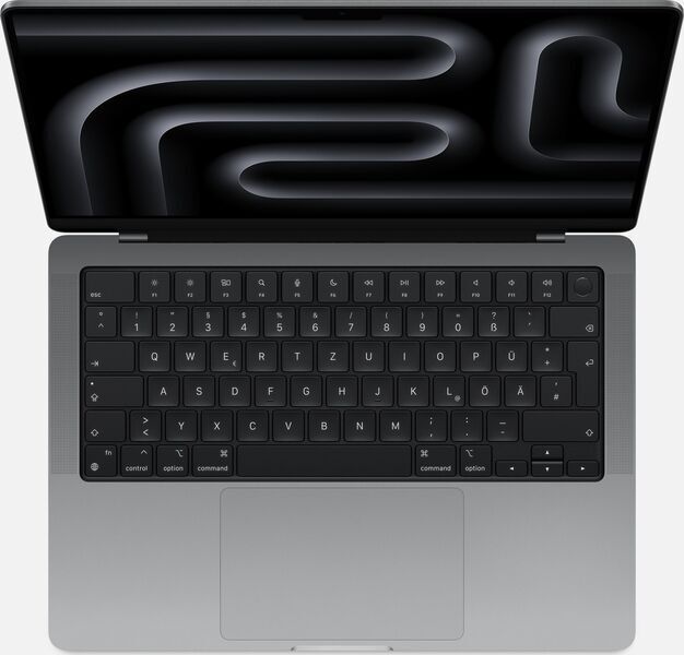 Apple MacBook Pro 2023 M3 | 14.2" | M3 8-Core CPU | 10-Core GPU | 16 GB | 1 TB SSD | cinzento espacial | ES 1