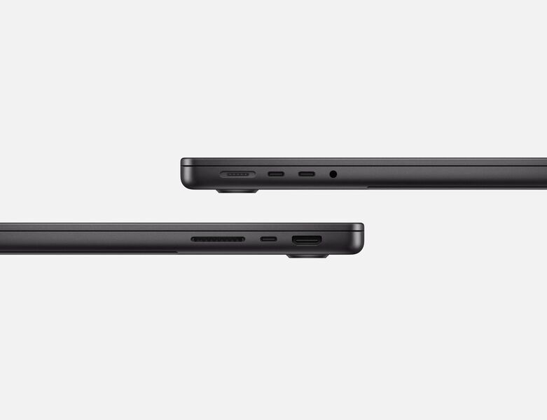 Apple MacBook Pro 2025 M5 | 14" | 24 GB | 512 GB SSD | Vidrio estándar | negro espacial | sin fuente de alimentación | DK, image 3 of 6