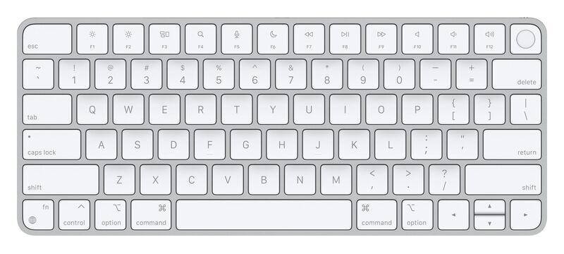 Apple Magic Keyboard 2021 Touch ID | silver | RO 1