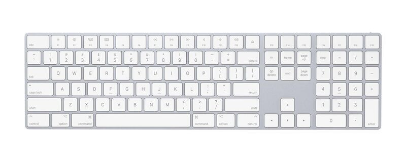 Apple Magic Keyboard 2017 med numerisk del | silver | US 1
