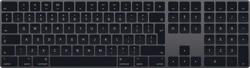 Apple Magic Keyboard 2017 s numerickou klávesnicí | vesmírně šedá | FR