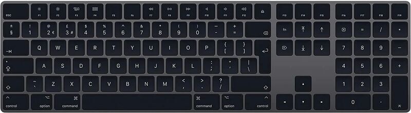 Apple Magic Keyboard 2017 mit Nummernblock | spacegrau | UK