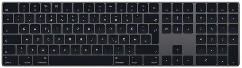 Apple Magic Clavier 2017 avec pavé numérique | gris sidéral | TR 1