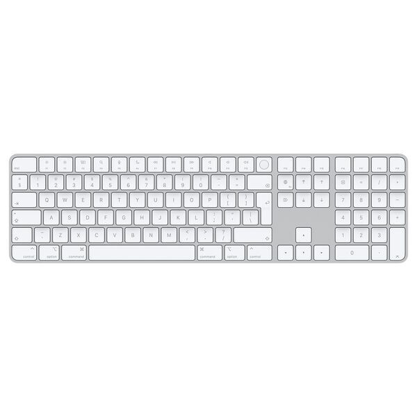 Apple Magic Keyboard 2021 | Pavé Numérique | Touch ID | Argent/Blanc | Anglais international, image 1 of 2
