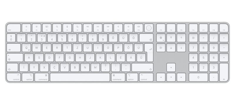 Apple Magic Keyboard 2021 | Numblock | Touch ID | srebrny/biały | HU 1