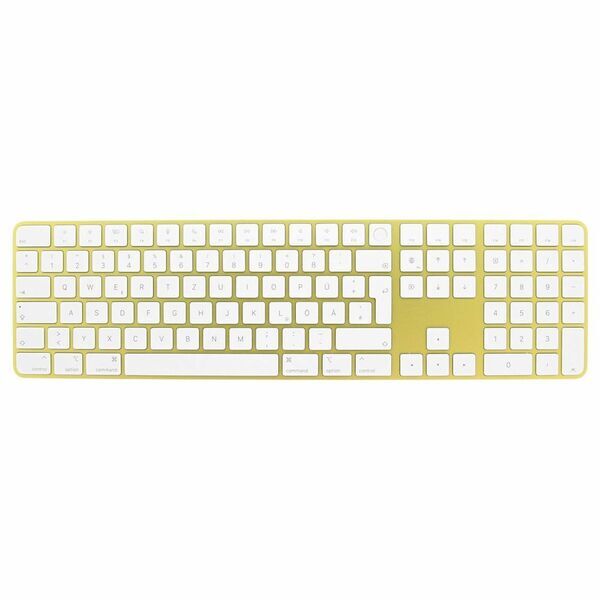 Apple Magic Keyboard 2021 | Numblock | Touch ID | amarelo/branco | DE 1