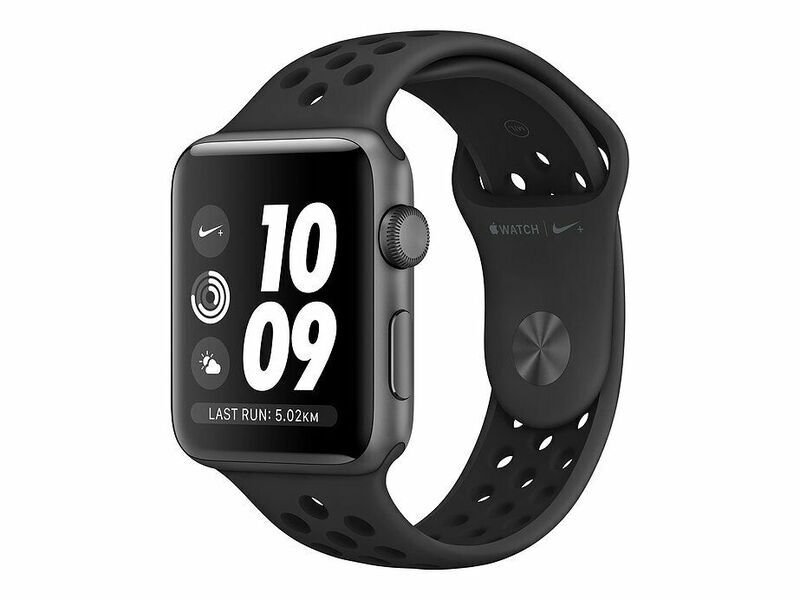 Apple Watch Nike+ Series 3 (2017) | 38 mm | GPS | grau | Sportarmband schwarz