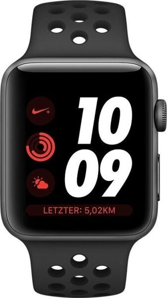 Apple Watch Nike+ Series 3 (2017) | 38 mm | GPS + Cellular | harmaa | Urheiluranneke musta 2