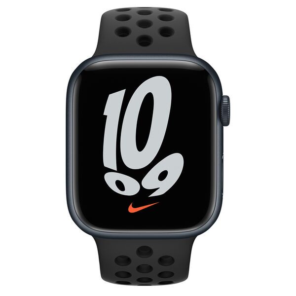 Apple Watch Nike Series 7 Aluminum 45 mm (2021) | GPS + Cellular | Midnight | Sport Band black 2