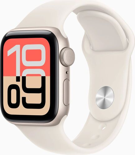 Apple Watch SE 3 40 mm (2025)   GPS   Stjärnglans   sportarmband Stjärnglans S/M 4