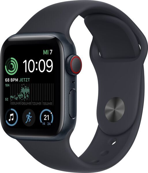 Apple Watch SE 40 mm (2022) | GPS + Cellular | Midnight | Sport Band Midnight S/M