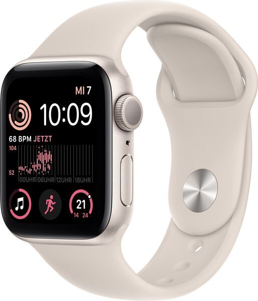 Apple Watch SE 40 mm (2022) | GPS | Starlight | Sport Band Starlight M/L