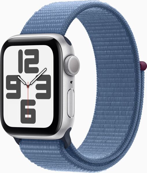 Apple Watch SE 40 mm (2022) | GPS | Silver | Sport Loop Winter Blue, image 1 of 1