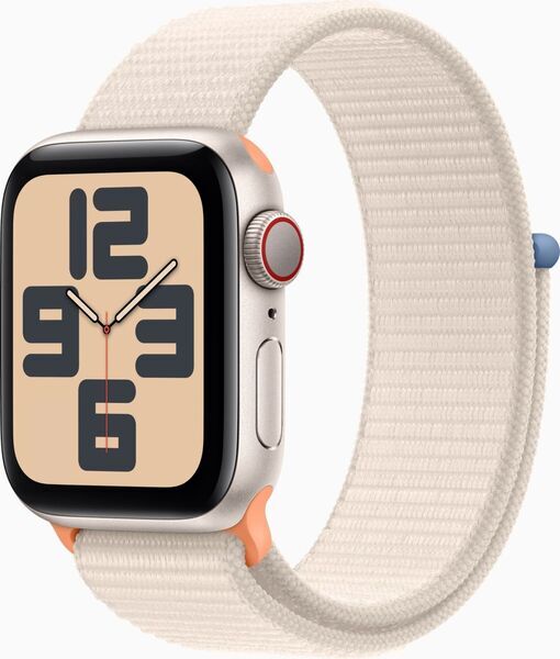 Apple Watch SE 40 mm (2022) | GPS + Cellular | Lumière stellaire | Boucle Sport Lumière stellaire 1