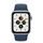 Apple Watch SE Aluminum 40 mm (2020) | WiFi + Cellular | silver | Sport Band blue M/L, thumbnail 1 of 2