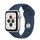 Apple Watch SE Aluminium 40 mm (2020) | WiFi + Cellular | argent | Bracelet Sport bleu thumbnail 2/2