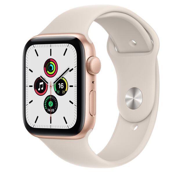 Apple Watch SE Aluminum 44 mm (2020) | WiFi | gold | Sport Band Starlight