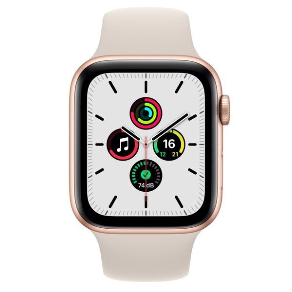 Apple Watch SE Aluminium 44 mm (2020) | WiFi | gold | Sportarmband Polarstern 2