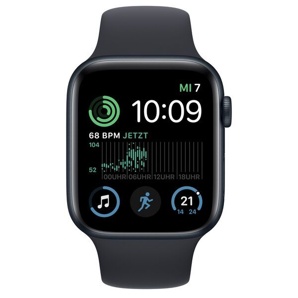 Apple Watch SE Aluminium 44 mm (2020) | WiFi + Cellular | Minuit | Bracelet Sport Minuit 2