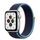 Apple Watch SE Aluminium 40 mm (2020) | WiFi + Cellular | silber | Sport Loop Dunkelmarine thumbnail 1/2