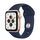 Apple Watch SE Aluminium 40 mm (2020) | WiFi + Cellular | gold | Sportarmband Dunkelmarine M/L thumbnail 1/2