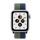 Apple Watch SE Aluminium 40 mm (2020) | WiFi + Cellular | argent | Boucle Sport Bleu abysse/Vert mousse thumbnail 2/2