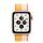 Apple Watch SE Aluminium 40 mm (2020) | WiFi + Cellular | goud | Geweven sportbandje Indisch geel/wit thumbnail 2/2