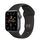 Apple Watch SE Aluminium 40 mm (2020) | WiFi | gwiezdna szarość | GPS | Pasek sportowy w kolorze czarny M/L thumbnail 1/2