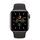 Apple Watch SE Aluminium 40 mm (2020) | WiFi | gris sidéral | GPS | Bracelet Sport noir M/L thumbnail 2/2