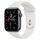 Apple Watch SE Aluminium 44 mm (2020) | WiFi | Gwiezdna Szarość | Biały pasek sportowy, thumbnail 1 of 2