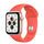 Apple Watch SE Aluminium 44 mm (2020) | WiFi + Cellular | guld | Sportband Citrusrosa thumbnail 1/2