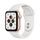 Apple Watch SE Aluminium 44 mm (2020) | WiFi | or | Bracelet Sport blanc thumbnail 1/2