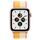 Apple Watch SE Aluminium 44 mm (2020) | WiFi + Cellular | or | Boucle Sport jaune/blanc thumbnail 2/2