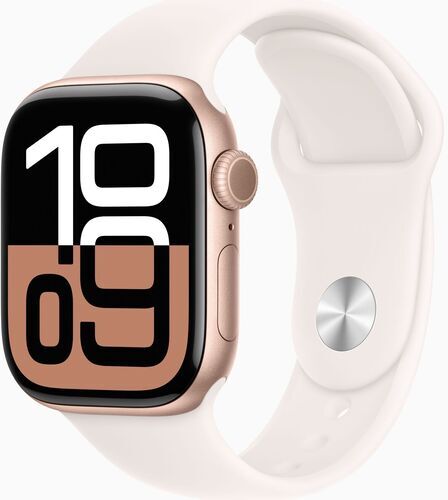 Like New: Apple Watch Series 10 Aluminum 42 mm (2024) | GPS | rosegold | Sport Band S/M | Light Blush