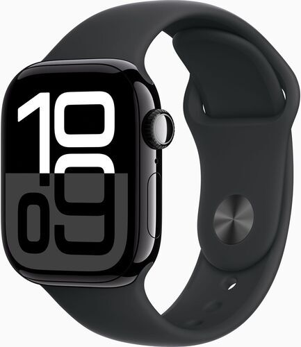 Like New: Apple Watch Series 10 Aluminum 42 mm (2024) | GPS | jet black | Sport Band S/M | black
