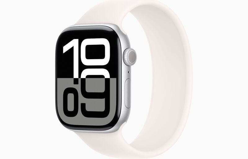 Apple Watch Series 10 Alumiini 46 mm (2024) | GPS + Cellular | hopea | Solo Loop 10 | Punan­häivä, image 1 of 1