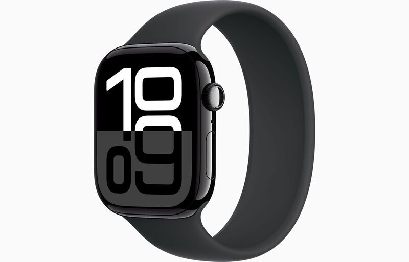 Apple Watch Series 10 Aluminium 46 mm (2024) | GPS + Cellular | diamantschwarz | Solo Loop 10 | Schwarz 1