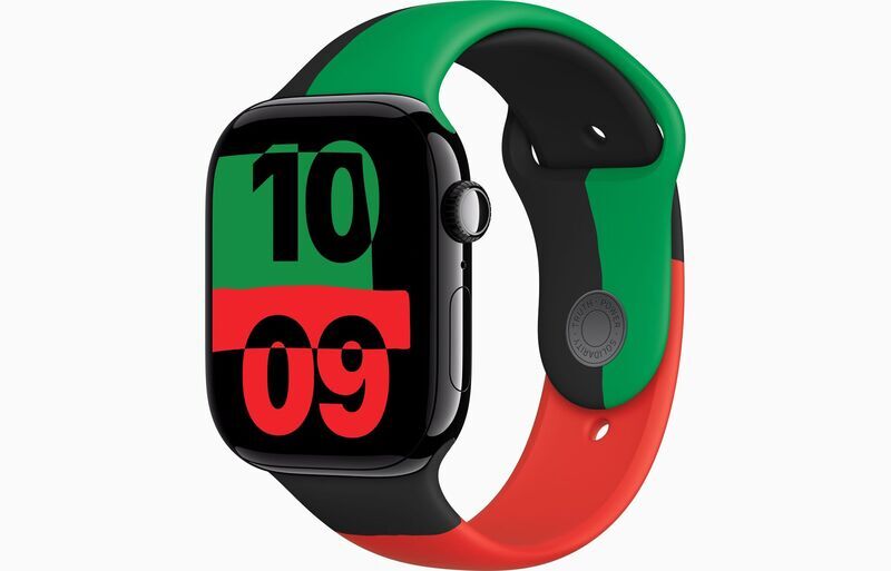 Apple Watch Series 10 Aluminium 46 mm (2024) | GPS | Jet Black | Sport Band M/L | Black Unity, image 1 of 1