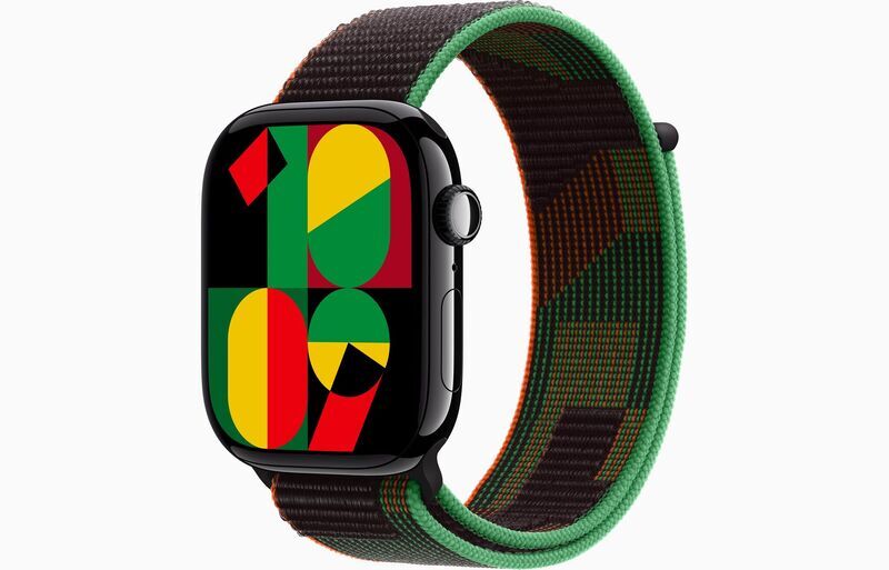 Apple Watch Series 10 алуминий 46 mm (2024) | GPS + Cellular | диамантено черно | Sport Loop | Black Unity, image 1 of 1