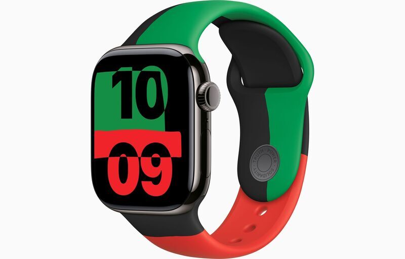 Apple Watch Series 10 Titan 42 mm (2024) | GPS + Cellular | skiffer | Sportband M/L | Black Unity, image 1 of 1