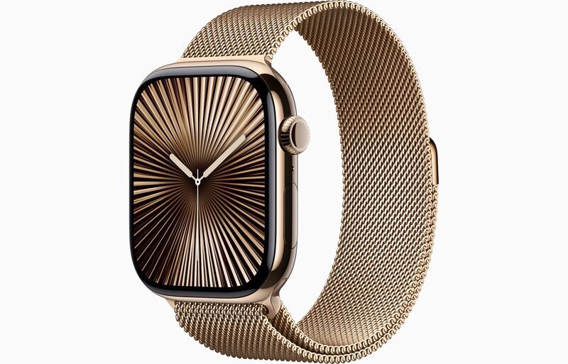 Apple Watch Series 10 Titaani 46 mm (2024) | GPS + Cellular | Kulta | Milanolaisranneke M/L | Kulta 1