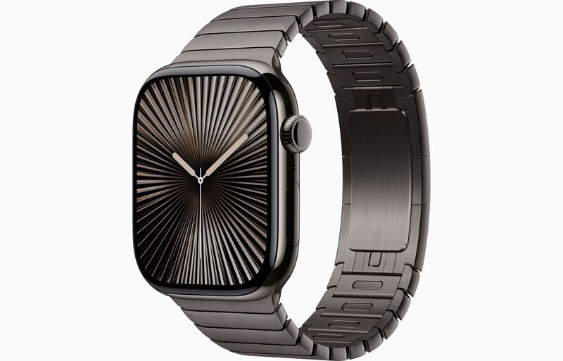 Apple Watch Series 10 Titanio 46 mm (2024) | GPS + Cellular | Ardesia | Bracciale a maglie  | Ardesia, image 1 of 1