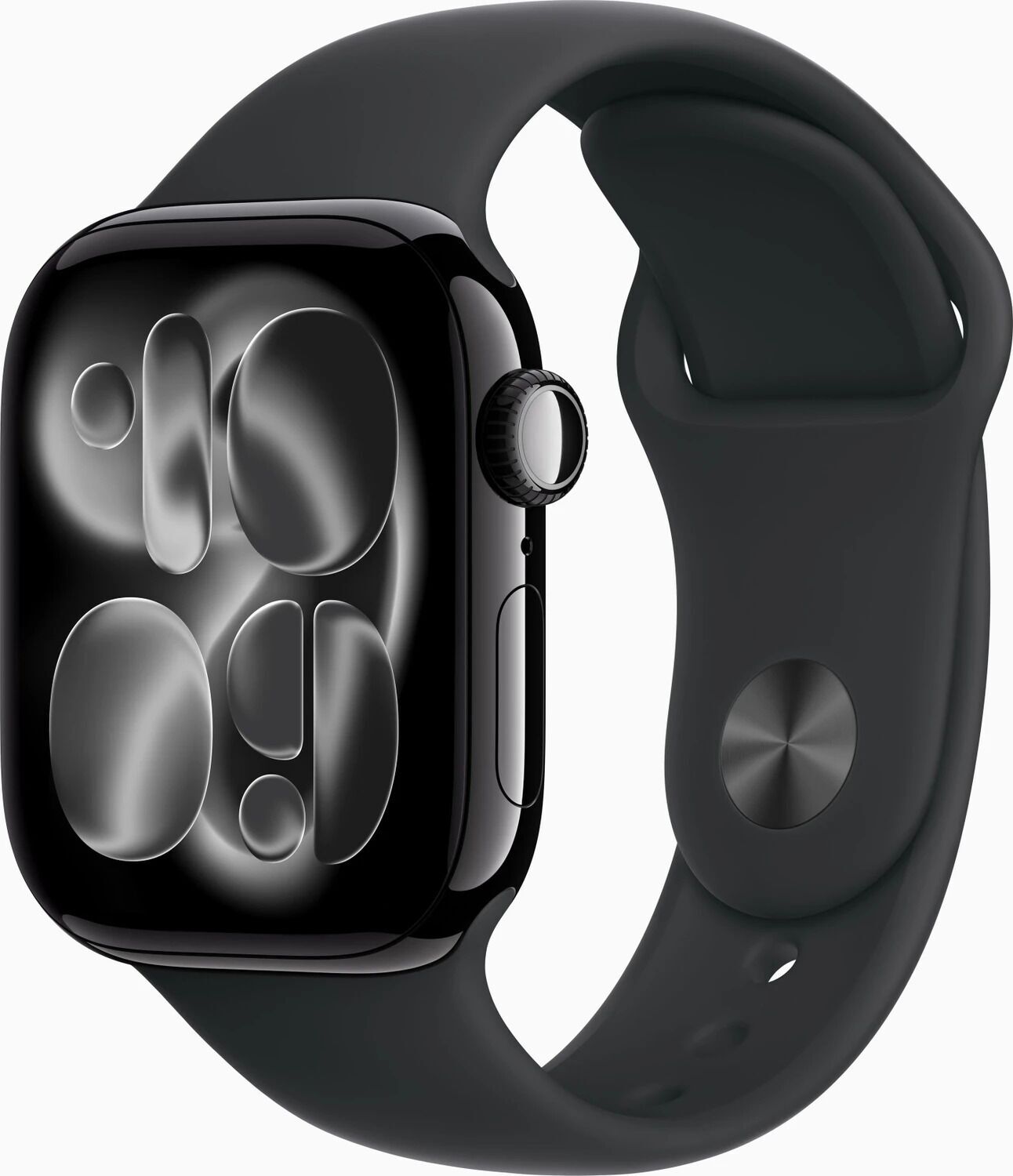 Apple Watch Series 11 Aluminium 42 mm (2025) GPS + Cellular diamantschwarz Sportarmband S/M schwarz