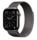 Apple Watch Series 11 Titanium 42 mm (2025) | GPS + Cellular | slate | Milanese Loop | black, thumbnail 1 of 2