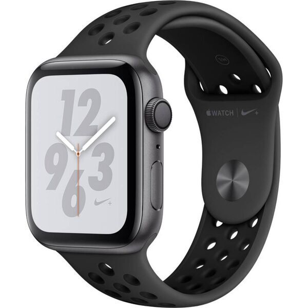 Apple Watch Series 4 (2018) | 44 mm | Aluminum | Nike+ | GPS | gray | Sport Band black