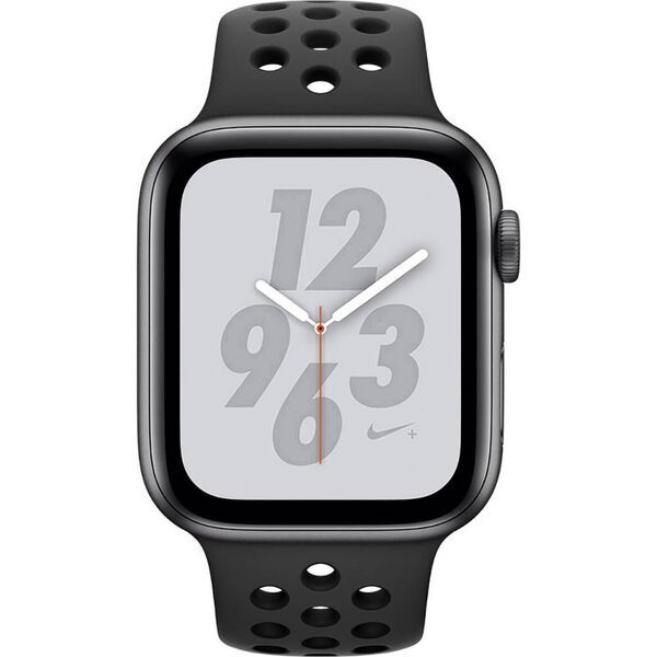 Apple Watch Series 4 (2018) | 44 mm | Aluminium | Nike+ | GPS | gris | Bracelet Sport noir 2