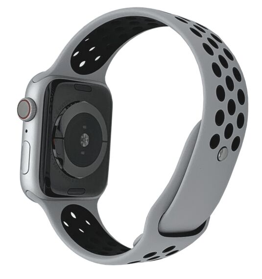 Apple Watch Series 4 (2018) | 44 mm | alumínio | Nike+ | GPS | prateado | bracelete desportiva prateada 2