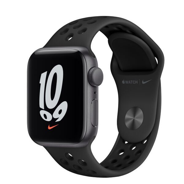 Apple Watch Series 4 (2018) | 40 mm | Aluminium | Nike+ | GPS | gris | Bracelet Sport noir