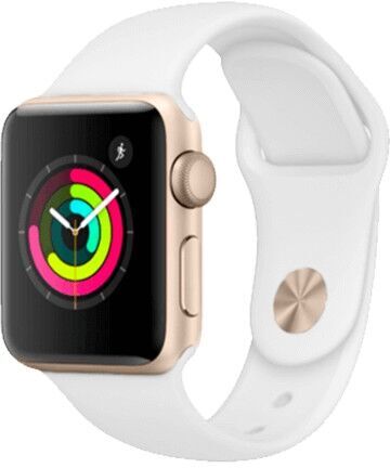 Apple Watch Series 4 (2018) | 40 mm | Aluminium | GPS | gold | Sportarmband weiß
